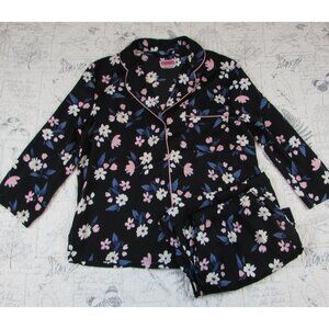 Perfect Kate Spade Bouquet Toss Capri Pj Set black pink blue womens size Small S